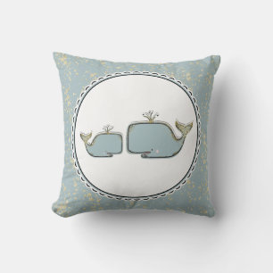 Almofada Berbequês Azul e Dourado Berbequim