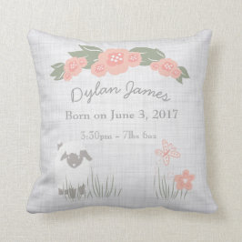 Almofada Berçário da menina do menino do cordeiro do