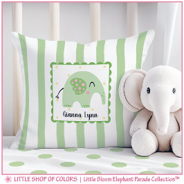 Almofada Berçário de Elefante Clover Personalizado