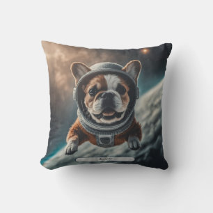Almofada Berçário Espacial do Bulldog Francês Astronauta