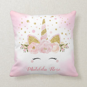 Almofada Berçário mágico do brilho das nuvens do unicór