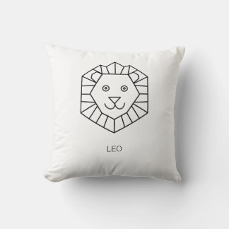 Almofada Berçário Minimalista com Leão Geométrico Fofinho N