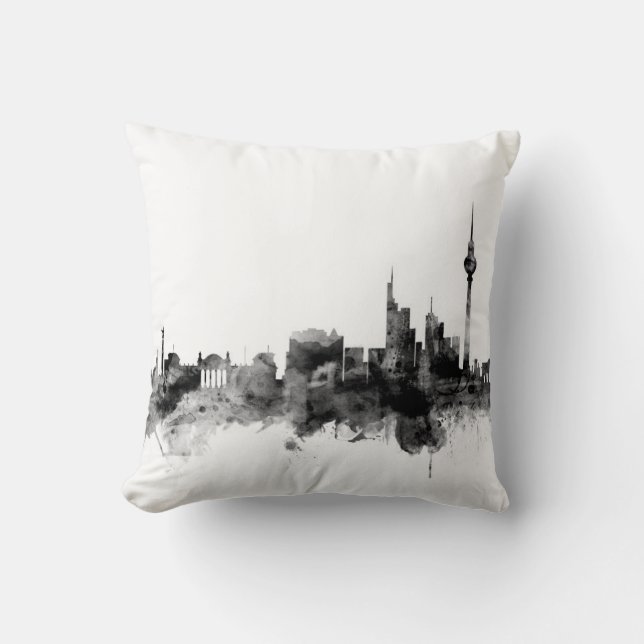 Almofada Berlim Alemanha Skyline (Frente)