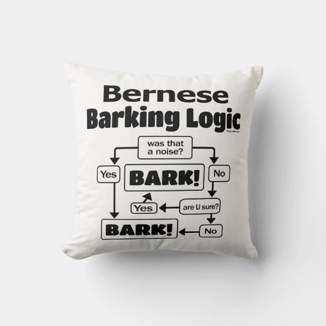 Almofada Bernese Barking Logic (Frente)