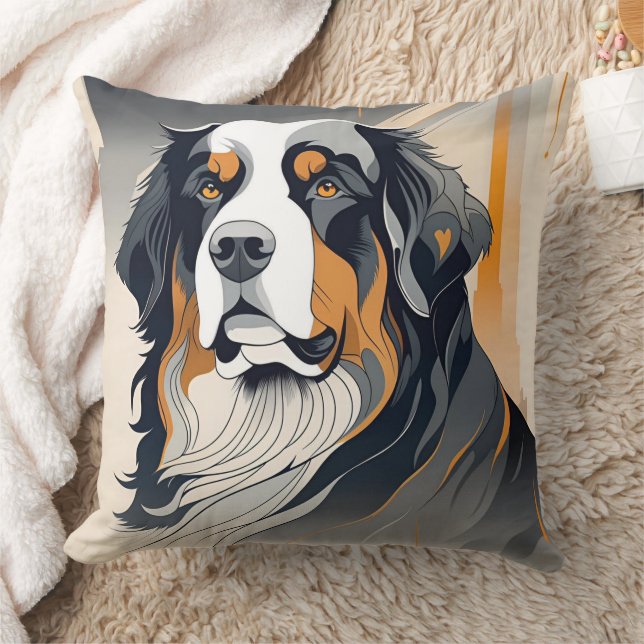Almofada Bernese Mountain Dog Pillow (Cobertor)