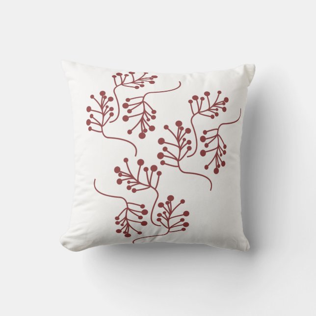 Almofada Berry Natal Sprigs Red Branch Festivo (Frente)