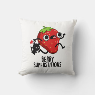 Almofada Berry Superstitious Funny Fruta Pun