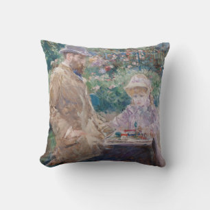 Almofada Berthe Morisot - Eugene Manet com sua filha