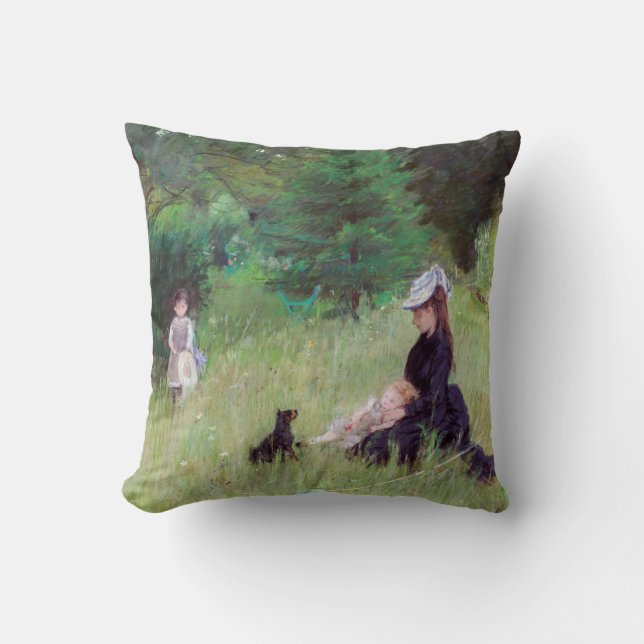Almofada Berthe Morisot - Num Parque / Dans le parc (Frente)