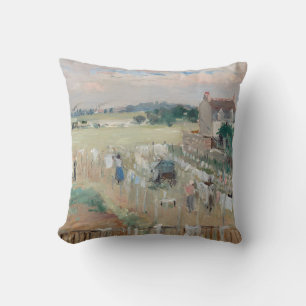 Almofada Berthe Morisot - Prendendo a roupa seca para secar