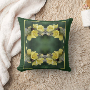 Almofada Besouro Na Abstrato De Flor Mullein Selvagem