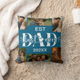 Almofada Best Father Ever Throw Pillow – Personalized Photo