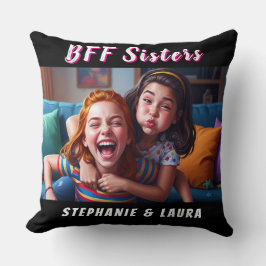 Almofada Best Friends Forever Sisters Funny 