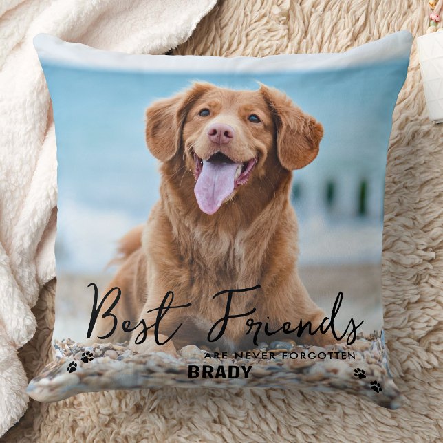 Almofada Best Friends Never Forgotten Photo Pet Memorial (Criador carregado)