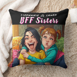 Almofada Best Friends Sisters Funny 