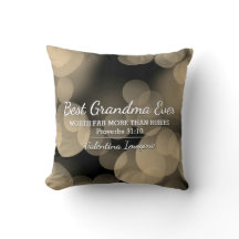 BEST GRANDMA EVER Prov 31 Sepia Bokeh Personalizad