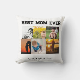 Almofada Best Mom Ever Customizable name and images