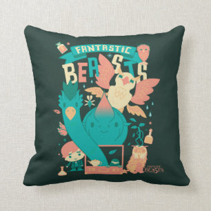 Almofada Bestas Fantásticas De Cartoon Com Newt Scamander