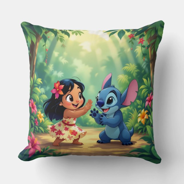 Almofada Beste Freunde fürs Leben – Lilo & Stitch   (Frente)