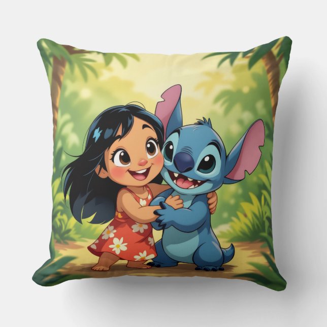 Almofada Beste Freunde fürs Leben – Lilo & Stitch   (Frente)