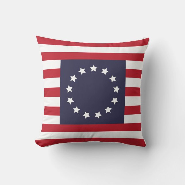 Almofada Betsy Ross Bandeira-inspirou (Frente)