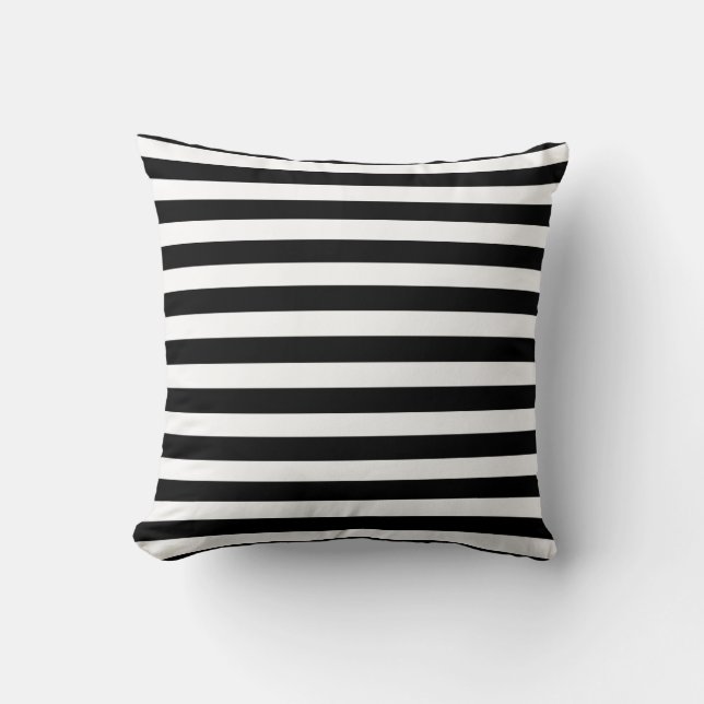 Almofada BG Stripes Padrão escreve preto + fundo (Frente)