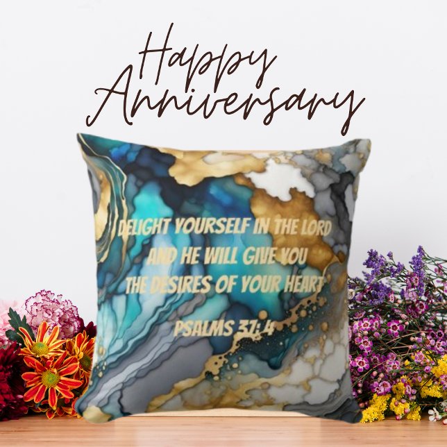 Almofada Bíblia Cristã de Tendência de Aquarela Verso (Criador carregado)