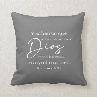 Almofada Bíblia Espanhola Verse Romanos 8:28 Cojín
