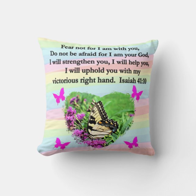 ALMOFADA BÍBLIA VERSA DE BARRAMENTO RÁPIDO ISAIAH 41:10 (Frente)