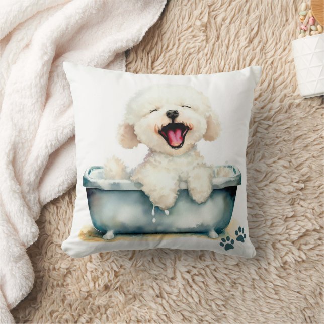 Almofada Bichon Frise Dog (Cobertor)