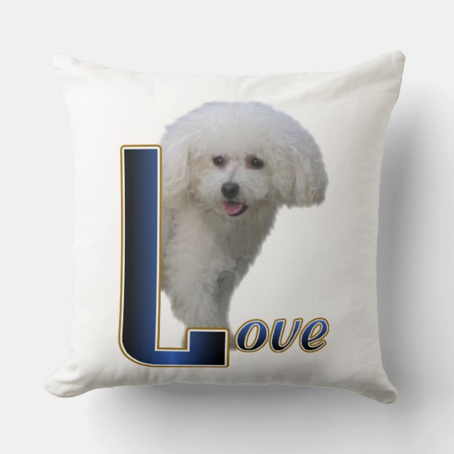 Almofada Bichon Frise Love (Frente)