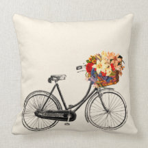 Bicicleta com cheio de Flores