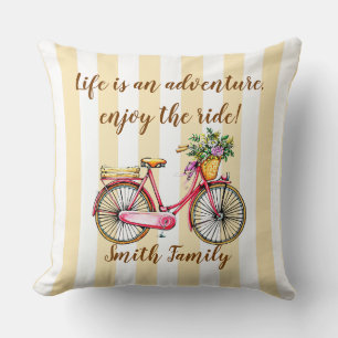 Almofada Bicicleta de Aventura de Vida Personalizada