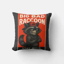 Almofada Big Bad Raccoon – Funny Wild Animal