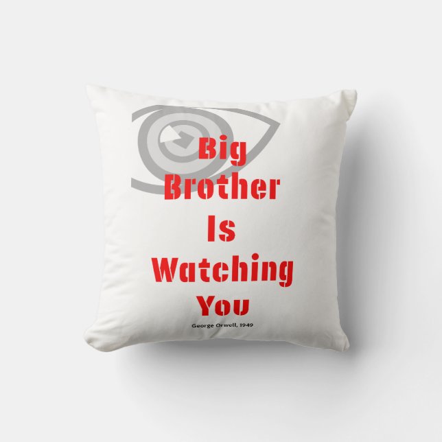 Almofada “Big Brother Is Watching You” Orwell (Frente)