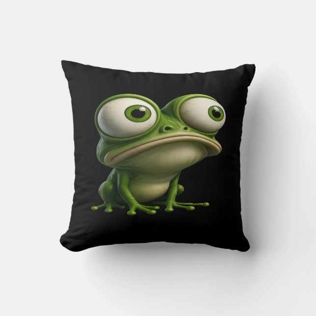 Almofada Big-Eyed Cartoon Frog (Frente)