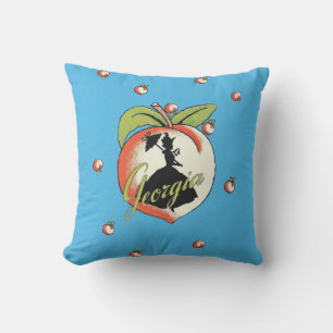 Almofada Big Georgia Peach Silhouette Southern Lady Parasol