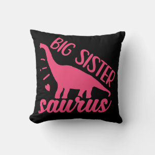 Almofada Big Sister Saurus a rosa