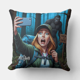 Almofada Bigfoot Sasquatch Selfie