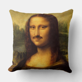 Almofada bigode de mona lisa