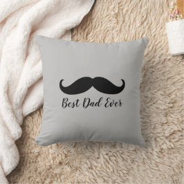 Almofada bigode preto e Cinza