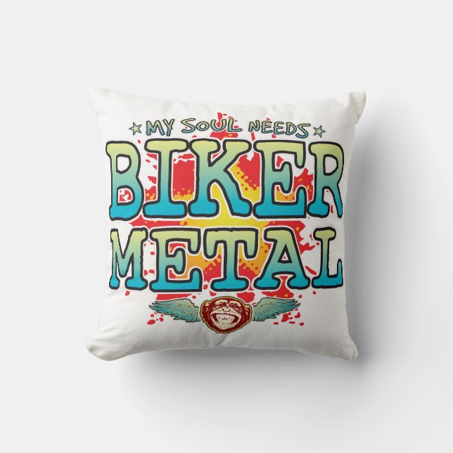 Almofada Biker Metal Soul Cushion (Frente)