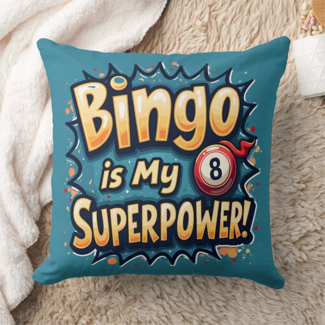 Almofada Bingo É O Meu Superpoder Retro Bingo Love (Cobertor)