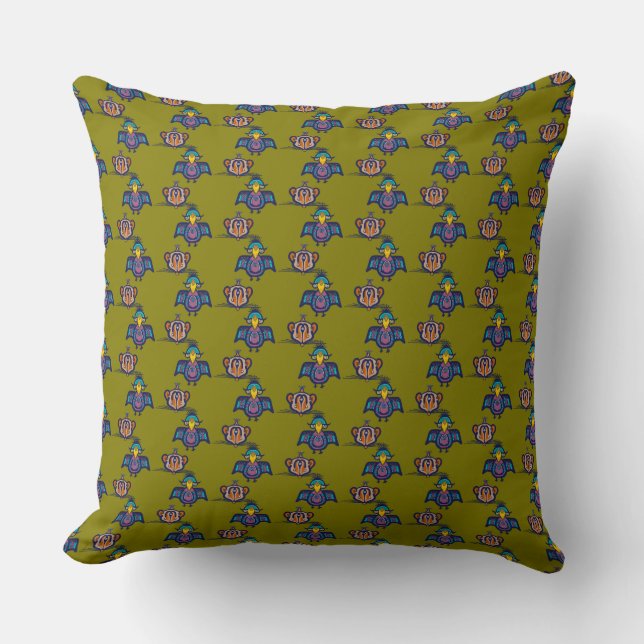 Almofada Bird & Mouse Throw Pillow (Frente)