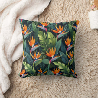 Almofada Bird of Paradise Flower Pattern