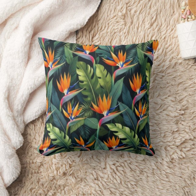 Almofada Bird of Paradise Flower Pattern (Cobertor)