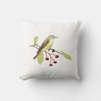 Almofada Bird-shaped throw pillows imitating the embroidery