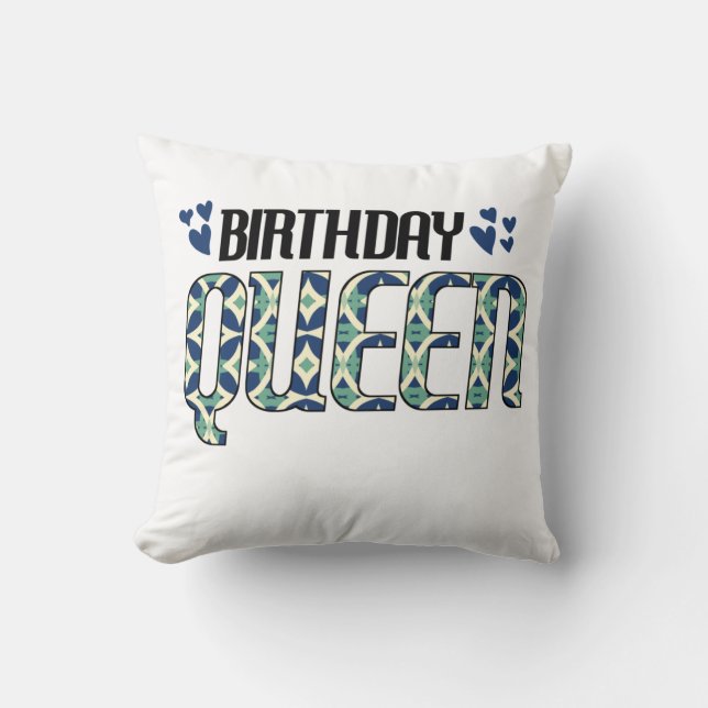 Almofada Birthday Queen (Frente)