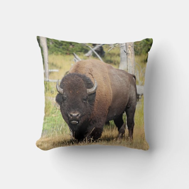 Almofada Bison Bull Travesseiro decorativo (Frente)