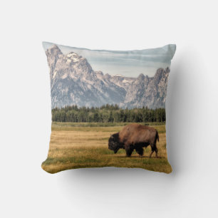 Almofada Bison in the Tetons
